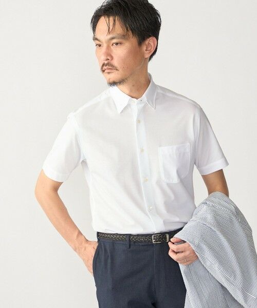 SHIPS / シップス シャツ・ブラウス | SHIPS:〈FUNCTION〉Albini × RENU(R) 半袖 ジャージー ソリッド シャツ | 詳細1