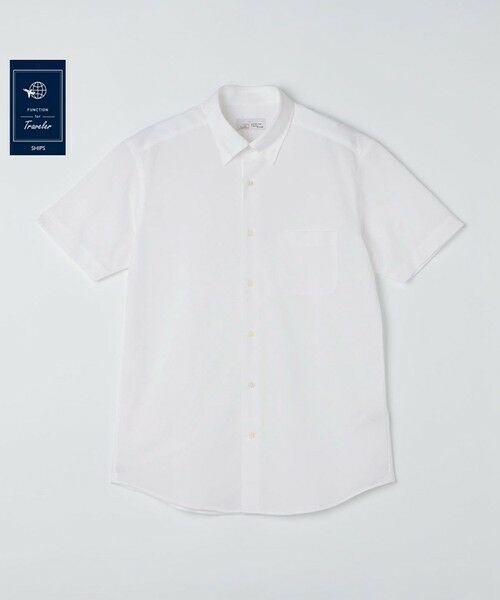 SHIPS / シップス シャツ・ブラウス | SHIPS:〈FUNCTION〉Albini × RENU(R) 半袖 ジャージー ソリッド シャツ（ホワイト）