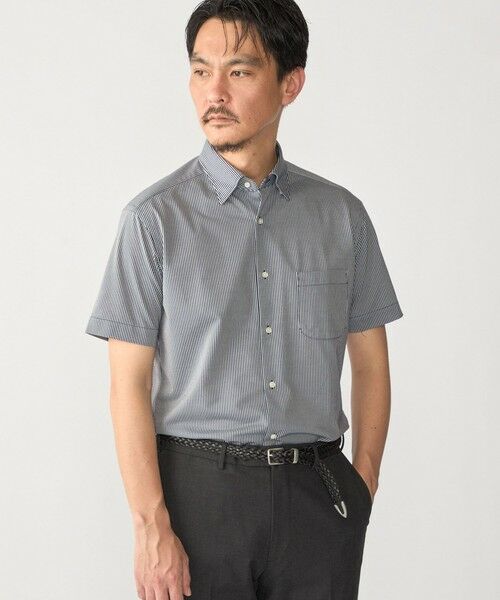 SHIPS / シップス シャツ・ブラウス | SHIPS:〈FUNCTION〉Albini × RENU(R)半袖 ジャージー ストライプ シャツ | 詳細22