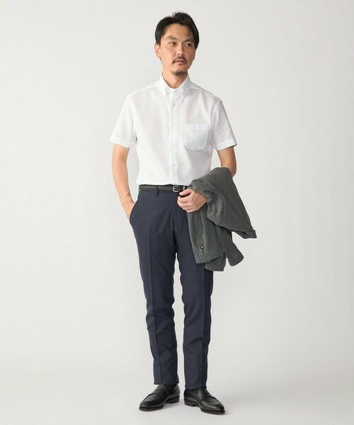 SHIPS / シップス シャツ・ブラウス | SHIPS:〈接触冷感〉ICE COTTON ワッフル ボタンダウン 半袖 シャツ | 詳細4