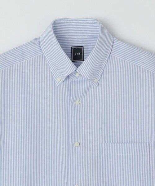 SHIPS / シップス シャツ・ブラウス | SHIPS:〈接触冷感〉ICE COTTON パナマ ストライプ ボタンダウン 半袖 シャツ | 詳細10