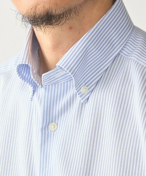 SHIPS / シップス シャツ・ブラウス | SHIPS:〈接触冷感〉ICE COTTON パナマ ストライプ ボタンダウン 半袖 シャツ | 詳細5