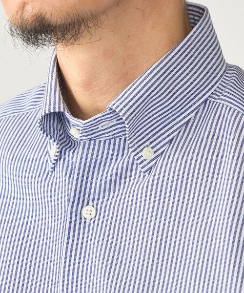 SHIPS / シップス シャツ・ブラウス | SHIPS:〈接触冷感〉ICE COTTON パナマ ストライプ ボタンダウン 半袖 シャツ | 詳細17
