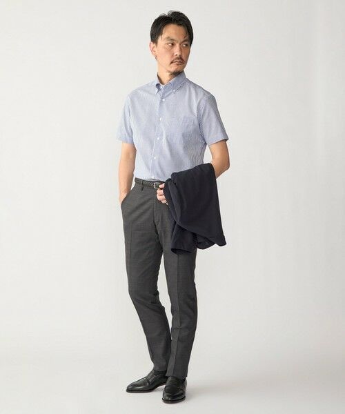 SHIPS / シップス シャツ・ブラウス | SHIPS:〈接触冷感〉ICE COTTON パナマ ストライプ ボタンダウン 半袖 シャツ | 詳細16