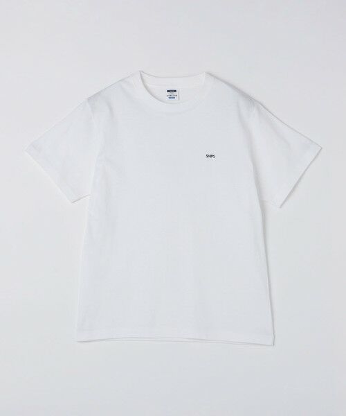 SHIPS / シップス Tシャツ | 【WEB限定】SHIPS: マイクロ SHIPSロゴ Tシャツ(ホワイト)