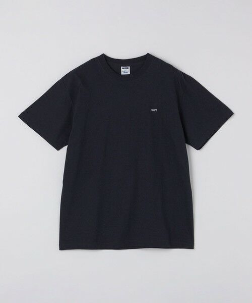 SHIPS / シップス Tシャツ | 【WEB限定】SHIPS: マイクロ SHIPSロゴ Tシャツ(ネイビー)