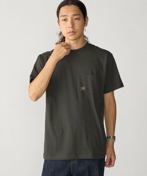 SHIPS / シップス Tシャツ | 【WEB限定】SHIPS: エンブロイダリー SHロゴ ポケット Tシャツ | 詳細14