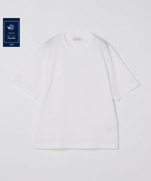 SHIPS / シップス Tシャツ | SHIPS:〈FUNCTION〉I Cottoni di Albini カノコ 半袖 Tシャツ（ホワイト）