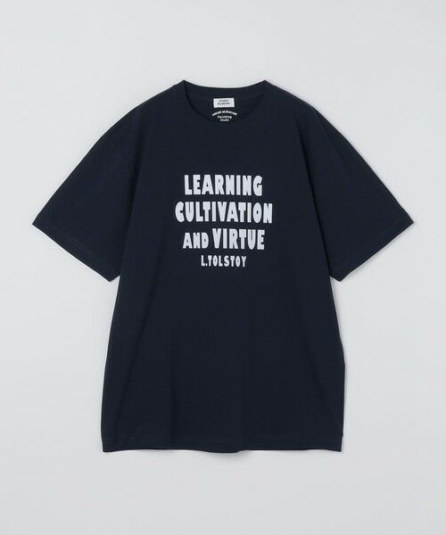 SHIPS / シップス Tシャツ | SHIPS: アマネ ムラカミ プリント Tシャツ（ネイビー）