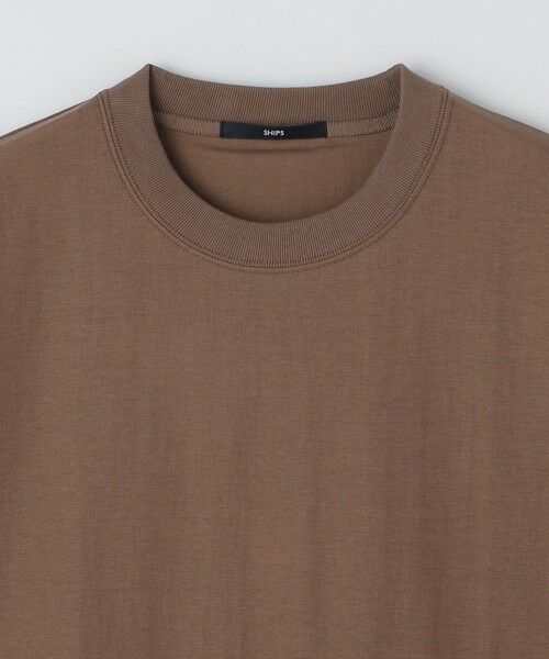 SHIPS / シップス Tシャツ | SHIPS:〈接触冷感〉リネン ライク ジャカード ショートスリーブ Tシャツ | 詳細5
