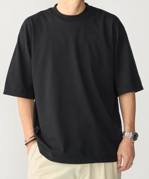 SHIPS / シップス Tシャツ | THYRAD: COOLMAX(R) クルーネック Tシャツ（ブラック）