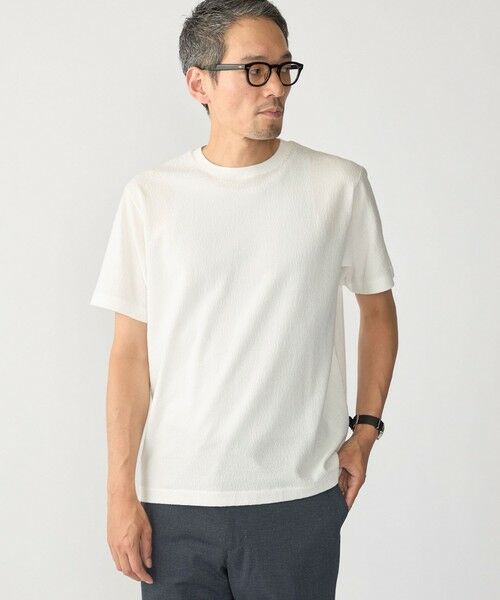 SHIPS / シップス Tシャツ | SHIPS:〈MADE IN JAPAN〉リンクス ジャカード Tシャツ | 詳細1