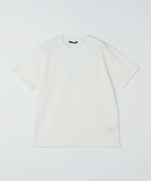 SHIPS / シップス Tシャツ | SHIPS: リンクス ジャカード Tシャツ（ホワイト）