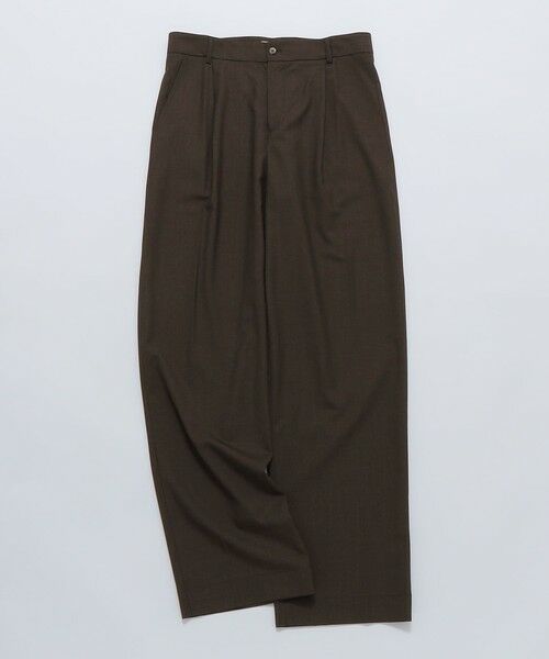 SHIPS / シップス その他パンツ | DE BONNE FACTURE: GRANDAD TROUSERS（ブラウン）