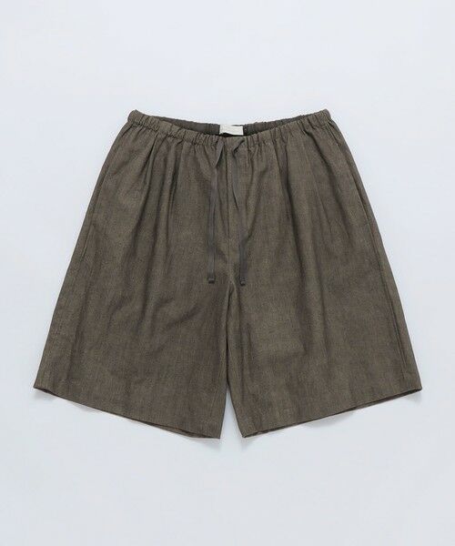SHIPS / シップス その他パンツ | AMOMENTO: LINEN DRAWSTRING SHORTS（ブラウン）