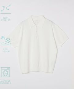 SHIPS / シップス ポロシャツ | SHIPS:〈洗濯機可能/接触冷感〉ファンクション ショート スリーブ  ニット ポロシャツ