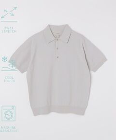 SHIPS / シップス ポロシャツ | SHIPS:〈洗濯機可能/接触冷感〉ファンクション ショート スリーブ  ニット ポロシャツ