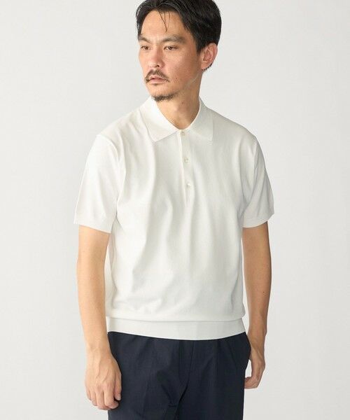 SHIPS / シップス ポロシャツ | SHIPS:〈洗濯機可能/接触冷感〉ファンクション ショート スリーブ  ニット ポロシャツ | 詳細1