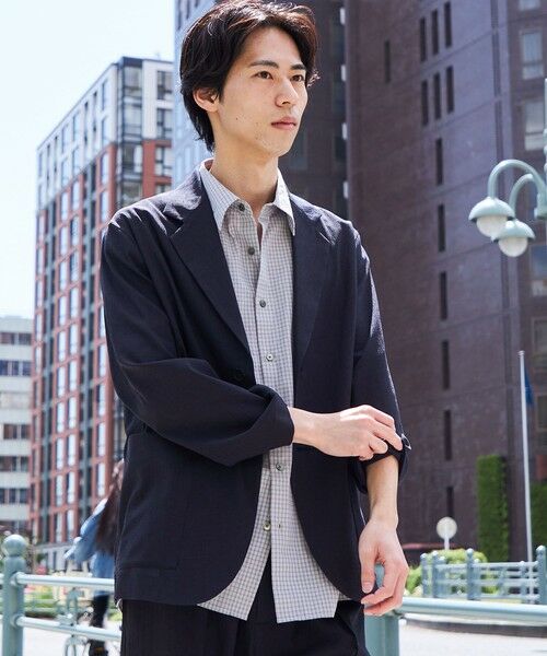 SHIPS / シップス テーラードジャケット | SHIPS:〈セットアップ対応/ 撥水〉Comfy Line DRYAIR ジャケット（ネイビー）