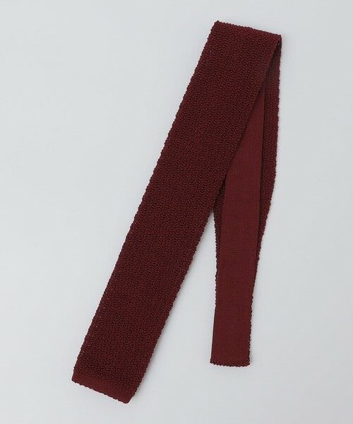 SHIPS / シップス ネクタイ | SHIPS: ドイツ製 シルク ソリッド ニット ネクタイ（レッド）