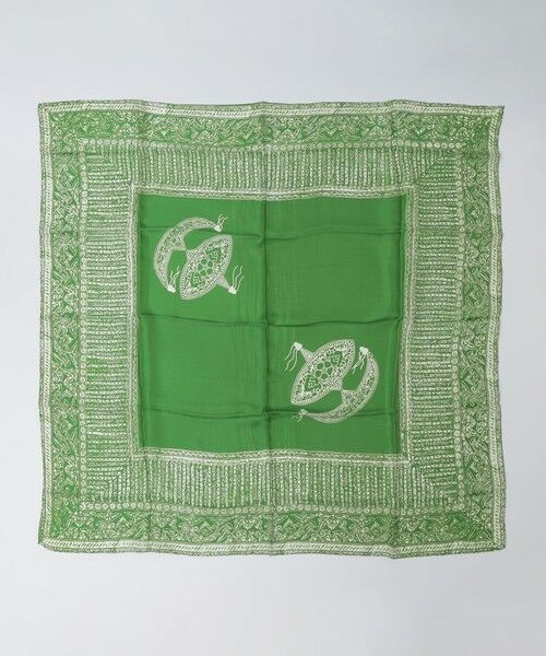 SHIPS / シップス マフラー・ショール・スヌード・ストール | rajabrooke: BATIK WAU SCARF（ライトグリーン）