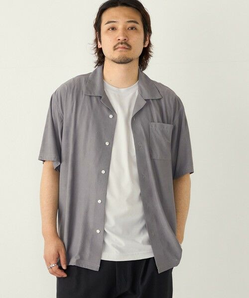 SHIPS / シップス シャツ・ブラウス | SHIPS Colors:〈接触冷感〉カット ジャカード オープンカラー シャツ | 詳細4