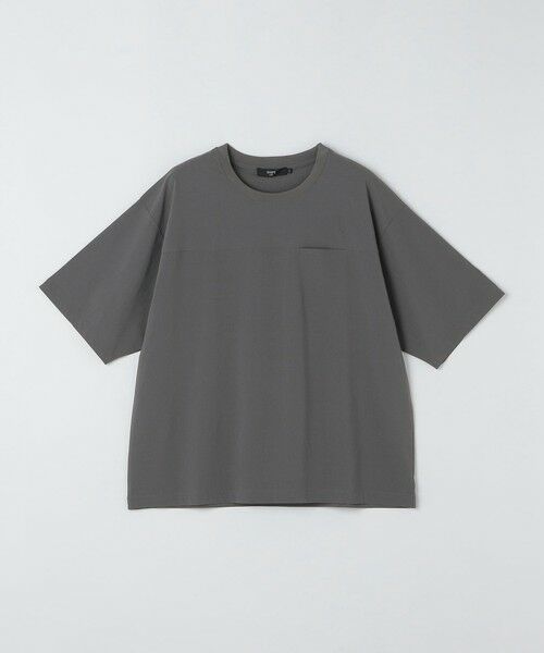 SHIPS / シップス Tシャツ | SHIPS Colors:〈接触冷感〉ナイロン フハク Tシャツ（ダークグレー）
