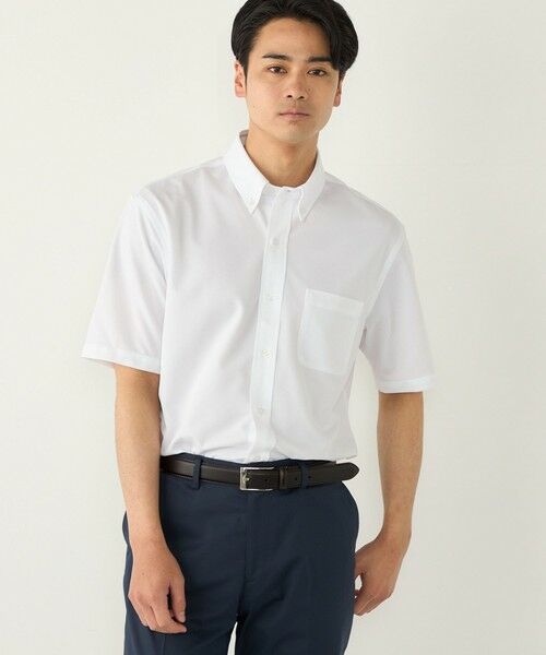 SHIPS / シップス シャツ・ブラウス | SHIPS Colors:〈吸水速乾・接触冷感〉SMART TECH(R) ノーアイロン 半袖シャツ（オフホワイト）