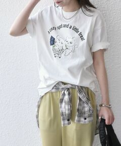SHIPS / シップス Tシャツ | さかがみ家×SHIPS:コラボ プリント Tシャツ◇