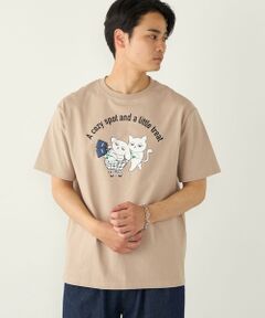 SHIPS / シップス Tシャツ | さかがみ家×SHIPS:コラボ プリント Tシャツ◇