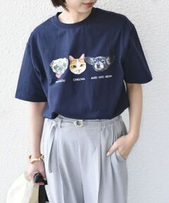 SHIPS / シップス Tシャツ | さかがみ家×SHIPS:コラボ プリント Tシャツ◇
