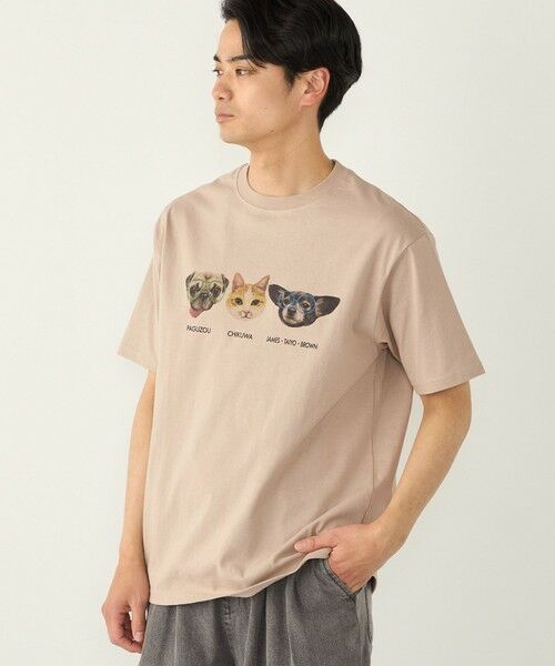 SHIPS / シップス Tシャツ | さかがみ家×SHIPS:コラボ プリント Tシャツ◇（ベージュ）