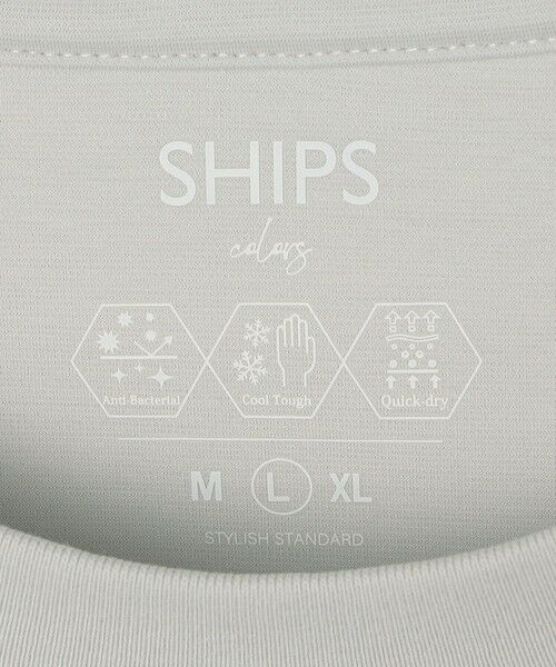 SHIPS / シップス Tシャツ | SHIPS Colors:〈抗菌防臭・接触冷感・吸水速乾〉シルケット ビッグ Tシャツ | 詳細6