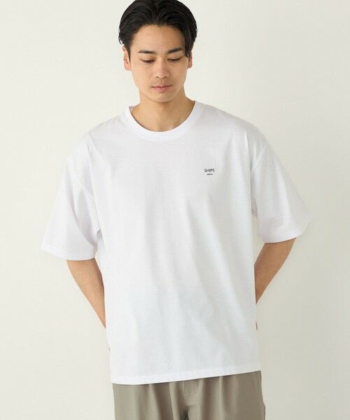 SHIPS / シップス Tシャツ | 【WEB限定】SHIPS Colors:〈汗染み防止〉タイニーロゴ Tシャツ | 詳細5