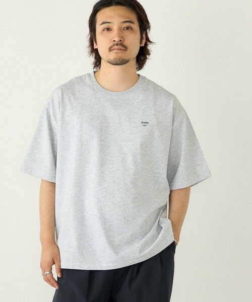 SHIPS / シップス Tシャツ | 【WEB限定】SHIPS Colors:〈汗染み防止〉タイニーロゴ Tシャツ(グレー)