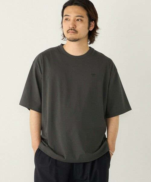 SHIPS / シップス Tシャツ | 【WEB限定】SHIPS Colors:〈汗染み防止〉タイニーロゴ Tシャツ(ダークグレー)