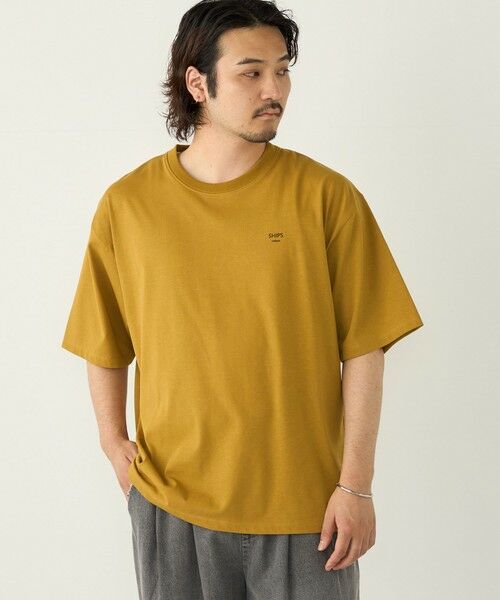 SHIPS / シップス Tシャツ | 【WEB限定】SHIPS Colors:〈汗染み防止〉タイニーロゴ Tシャツ(イエロー系)