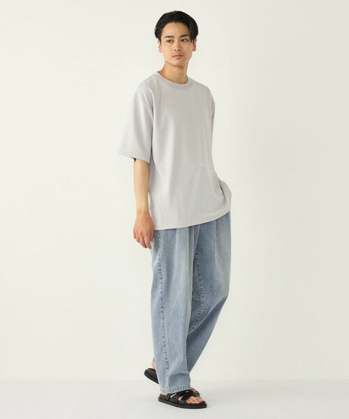 SHIPS / シップス Tシャツ | 《予約》【WEB限定】SHIPS Colors:Wフェイス ニット襟 Tシャツ◆ | 詳細10