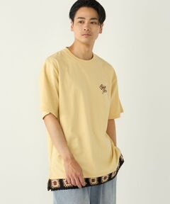 SHIPS / シップス Tシャツ | 《予約》【WEB限定】SHIPS Colors:クロシェニット ロゴ刺繍 Tシャツ◆