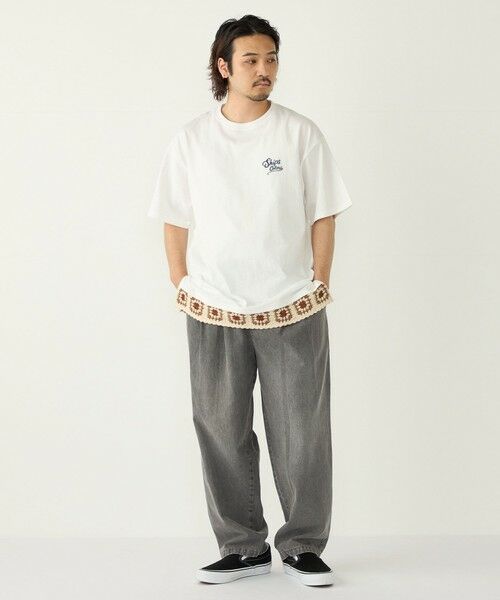 SHIPS / シップス Tシャツ | 《予約》【WEB限定】SHIPS Colors:クロシェニット ロゴ刺繍 Tシャツ◆ | 詳細7