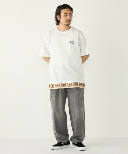 SHIPS / シップス Tシャツ | 《予約》【WEB限定】SHIPS Colors:クロシェニット ロゴ刺繍 Tシャツ◆ | 詳細11