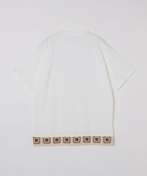 SHIPS / シップス Tシャツ | 《予約》【WEB限定】SHIPS Colors:クロシェニット ロゴ刺繍 Tシャツ◆ | 詳細2