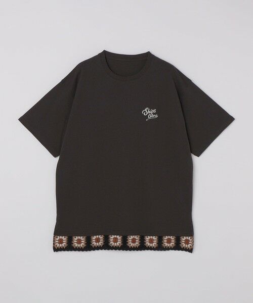 SHIPS / シップス Tシャツ | 《予約》【WEB限定】SHIPS Colors:クロシェニット ロゴ刺繍 Tシャツ◆ | 詳細12