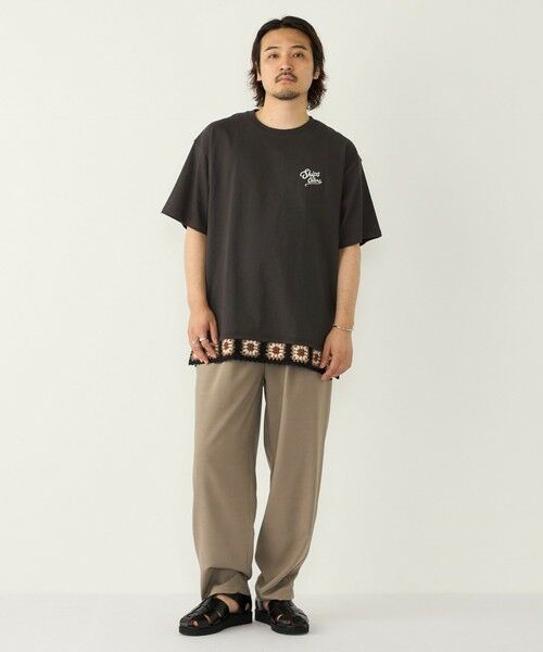 SHIPS / シップス Tシャツ | 《予約》【WEB限定】SHIPS Colors:クロシェニット ロゴ刺繍 Tシャツ◆ | 詳細14