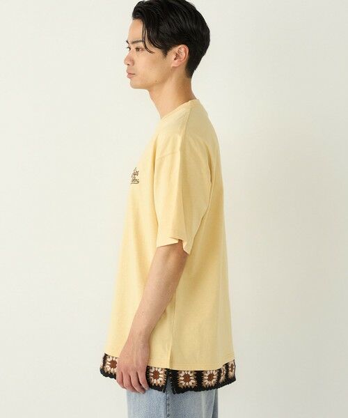 SHIPS / シップス Tシャツ | 《予約》【WEB限定】SHIPS Colors:クロシェニット ロゴ刺繍 Tシャツ◆ | 詳細22
