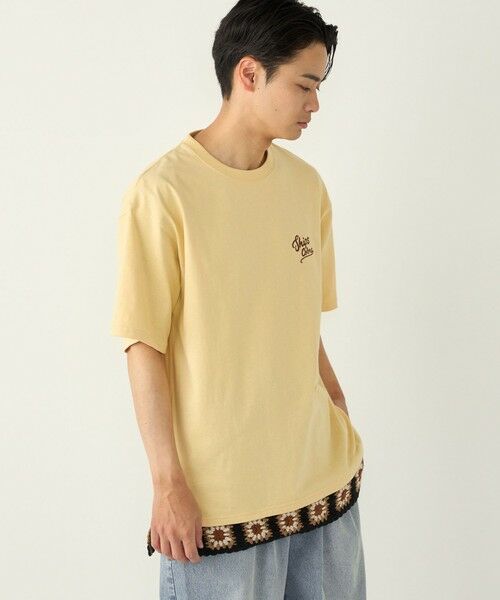 SHIPS / シップス Tシャツ | 《予約》【WEB限定】SHIPS Colors:クロシェニット ロゴ刺繍 Tシャツ◆ | 詳細26