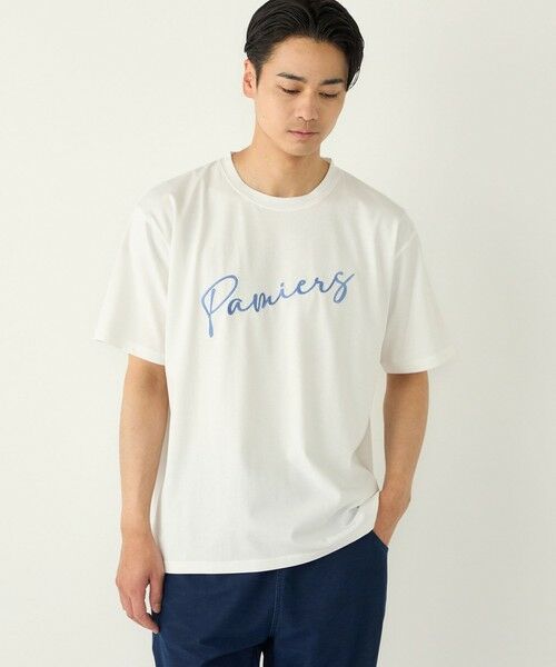 SHIPS / シップス Tシャツ | 《予約》【WEB限定】SHIPS Colors:ロープ刺繍 Tシャツ◆(ライトホワイト)