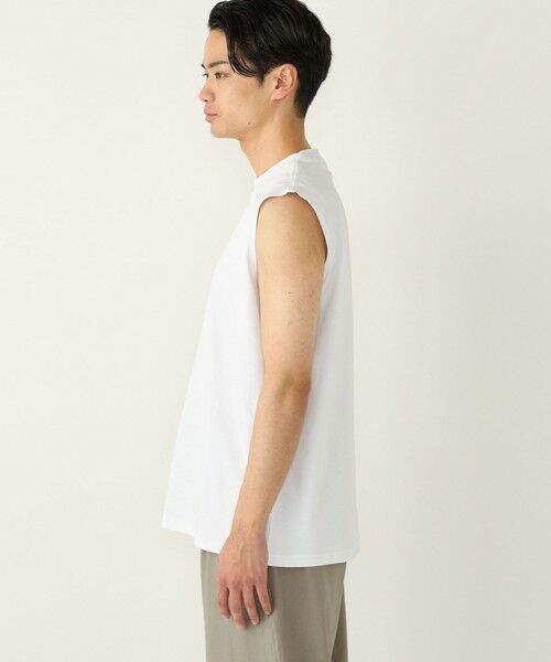SHIPS / シップス タンクトップ | SHIPS Colors:〈抗菌防臭・接触冷感〉シルケット コットン ノースリーブ Tシャツ | 詳細10
