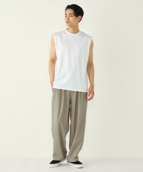 SHIPS / シップス タンクトップ | SHIPS Colors:〈抗菌防臭・接触冷感〉シルケット コットン ノースリーブ Tシャツ | 詳細17
