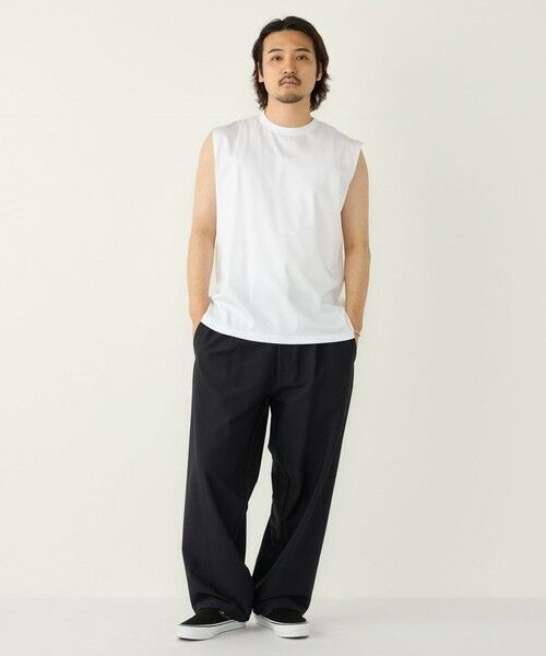 SHIPS / シップス タンクトップ | SHIPS Colors:〈抗菌防臭・接触冷感〉シルケット コットン ノースリーブ Tシャツ | 詳細20